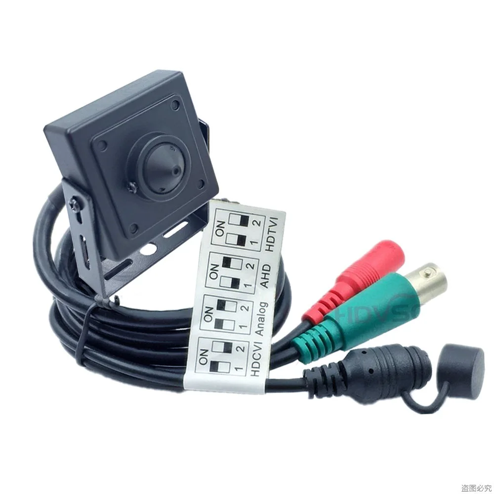 Starlight 34*34 мм 2.0MP 0.001Lux AHD/TVI/CVI/CVBS 4-в-1 камера с контактным отверстием