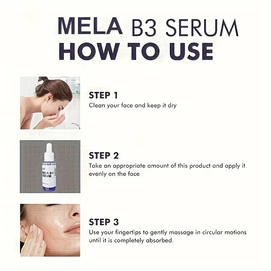 مصل وجه GZE MELA B3 سيروم ، تقليل ، توسيع المسام ، تخفيف الاحمرار ، تغير اللون ، العلاج ، العلاج