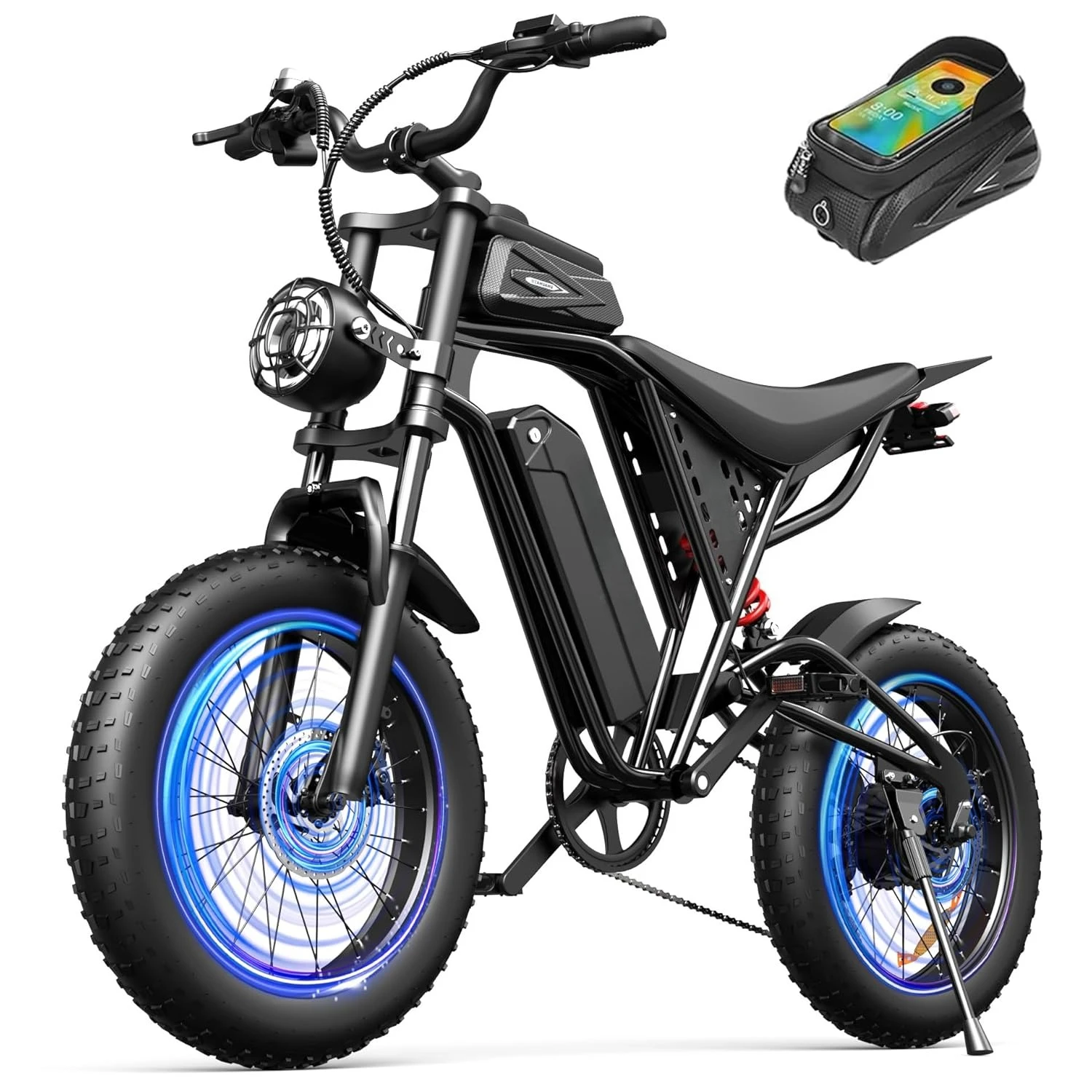 

Электрический велосипед для взрослых, 1000/1200/1500 Вт, 30/35 миль/ч, аккумулятор 48В 15.6/20Ач, запас хода 30-60 миль, электрический внедорожный велосипед, на заказ