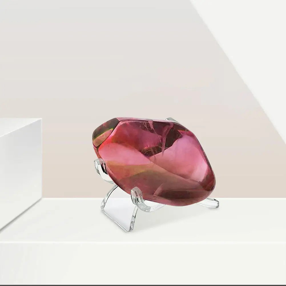 

10Pcs Crystal Pendant Display Stand Clear Acrylic Holder for Mineral Specimen Jewelry Collection Display Small Transparent