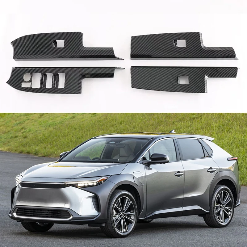 

Панель для автомобильного стекла, кнопки подъема, крышка переключателя, отделка двери, панель подлокотника для Toyota Bz4x 2022 2023