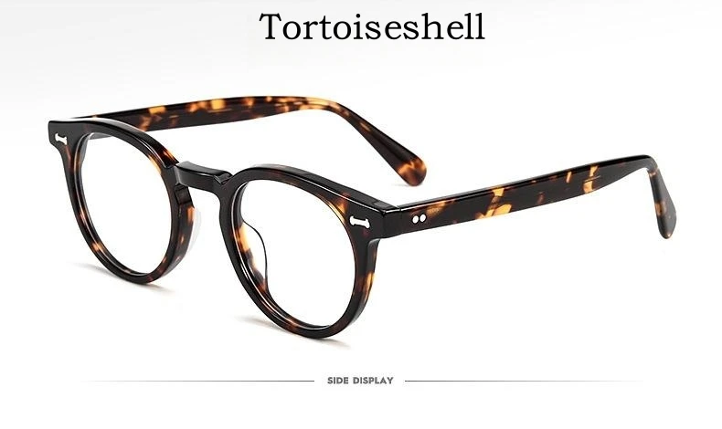 Yimaruili Modetrend Luxus High-End-Acetat Brillen Retro runde optische Brille Rahmen für Männer und Frauen kbt9861 – Detail 10