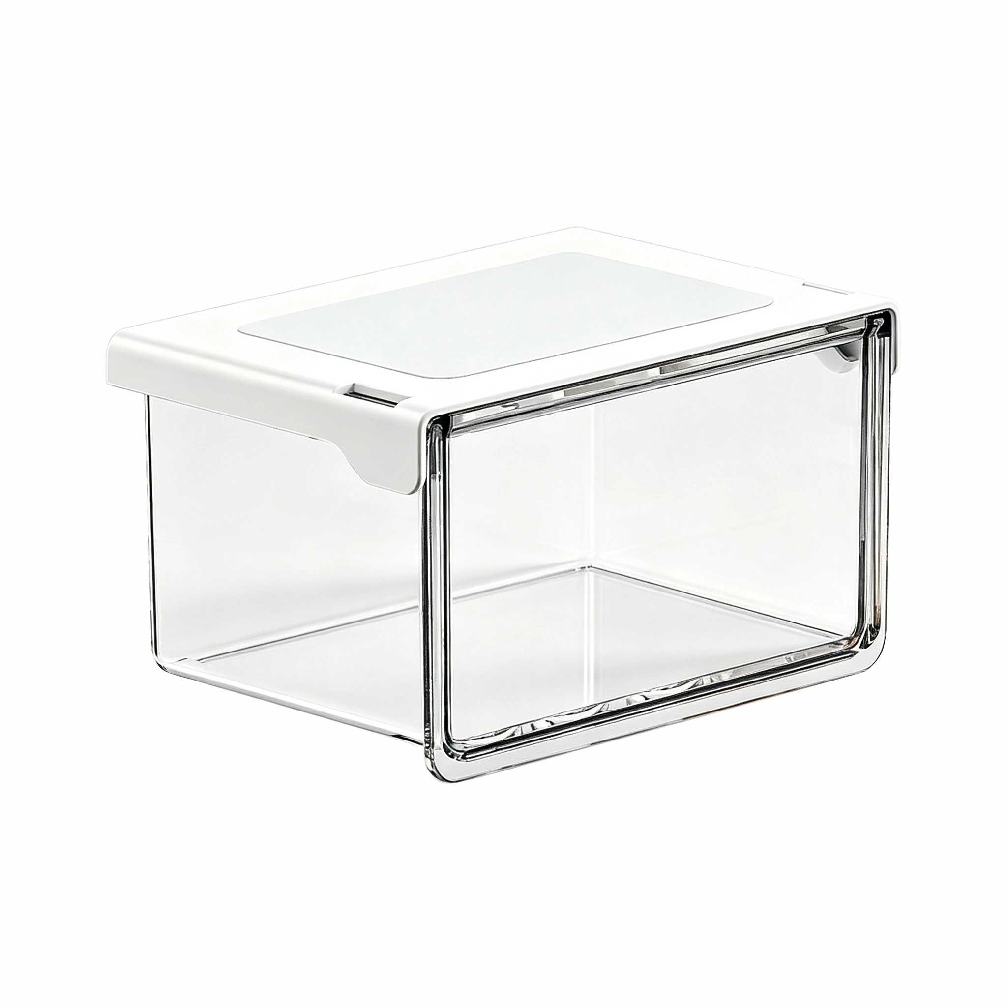Mirror Cabinet Drawer Storage Box 3pcs Set for Bathroom Under Sink with 33 Degree Tilted Opening and Space Saving Layout