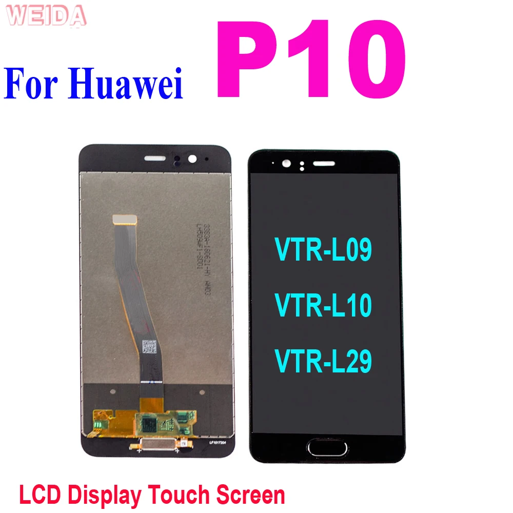 

Original 5.1" LCD For Huawei P10 LCD Display Touch Screen Digitizer Assembly With Frame Replacement VTR-L09 VTR-L10 VTR-L29