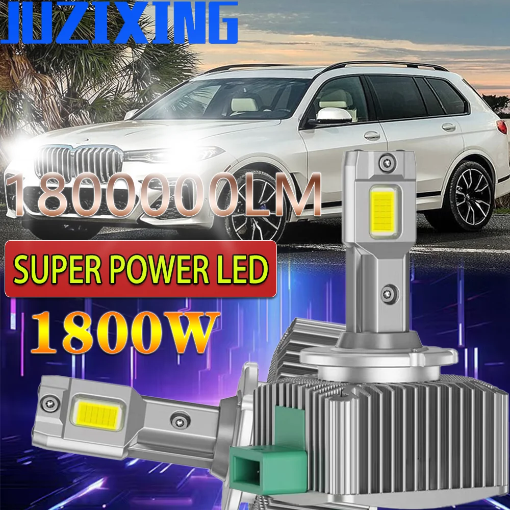 

JUZIXING D1S Lamp Xenon Headlights Super Bright D1S D2S D4S D5S D8S Plug Play 6500K for BMW Automotive LED Lighthouse LED Bulb