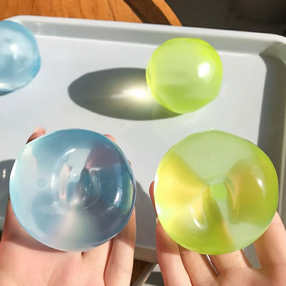 Soft Round Stress Ball Stress Relief Slow Rebound Squeeze Sensory Fidget Ball Reusable Shapeable Decompression Pinch Toy