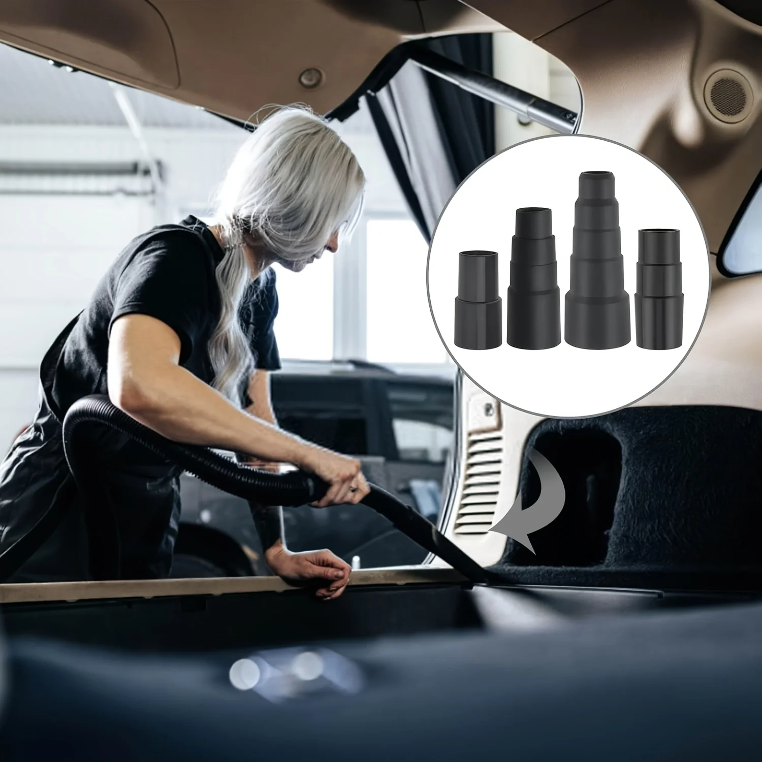 4-piece vacuum hose adapter kit accessory adapter pool supply 1 1/2 inch to 1 3/8 inch to 1 1/4 inch 1 1/8 inch to 1 3/8inch