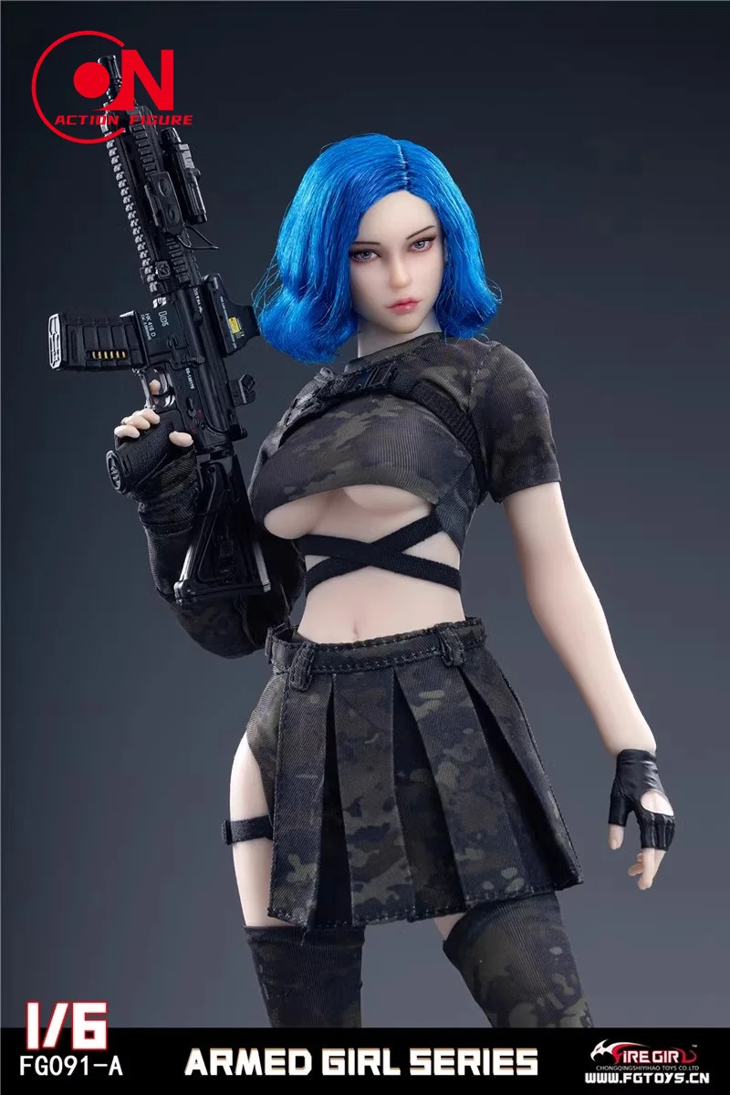 Fire Girl Speelgoed FG091 1/6 Gewapend Meisje Kostuum Camouflage Combat Pak Kleding Model Past 12 ''TBL S10D Vrouwelijke action Figure Body