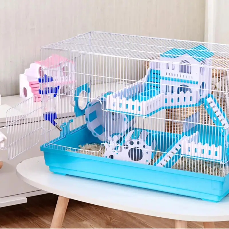 Imagem -03 - Small Animal Hamster Cage Ouriços Coelho Cobaia Grande Villa Swing Escadas Suprimentos de Pacote Conjunto de Brinquedos