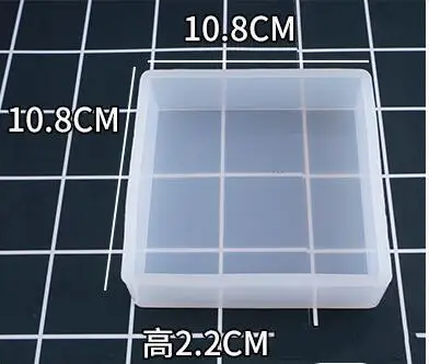 Crystal UV Epoxy Square Rectangular Mold Silicone High Mirror Cubes Handmade Jewelry Making Tool Decoration Craft Display