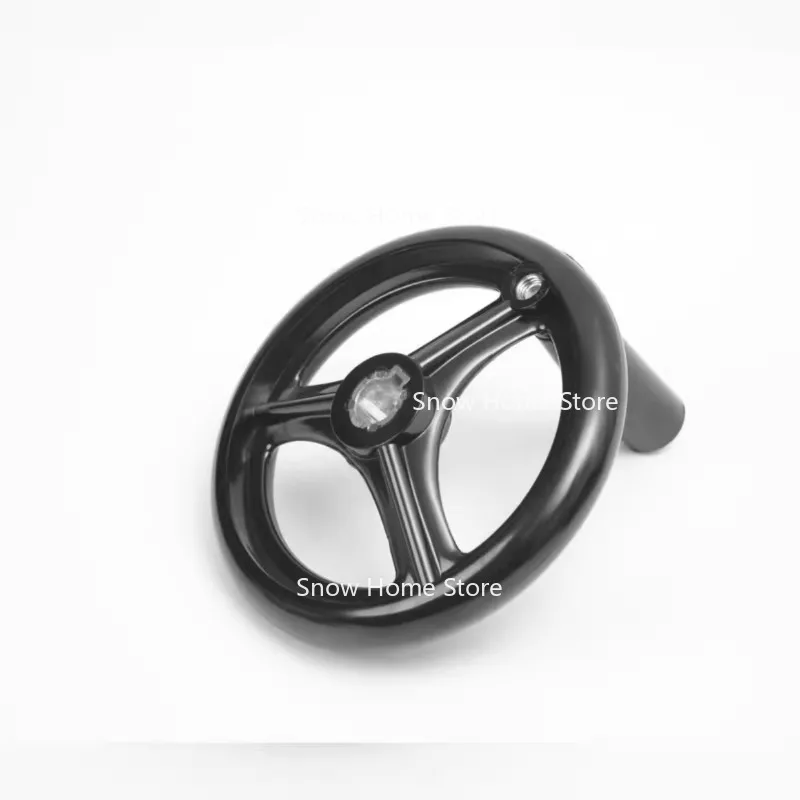 1pc Black Milling Machine Lathe CNC Spoked Hand Wheel Wavy Round bakelite three handwheel 100/125/160/200/250mm