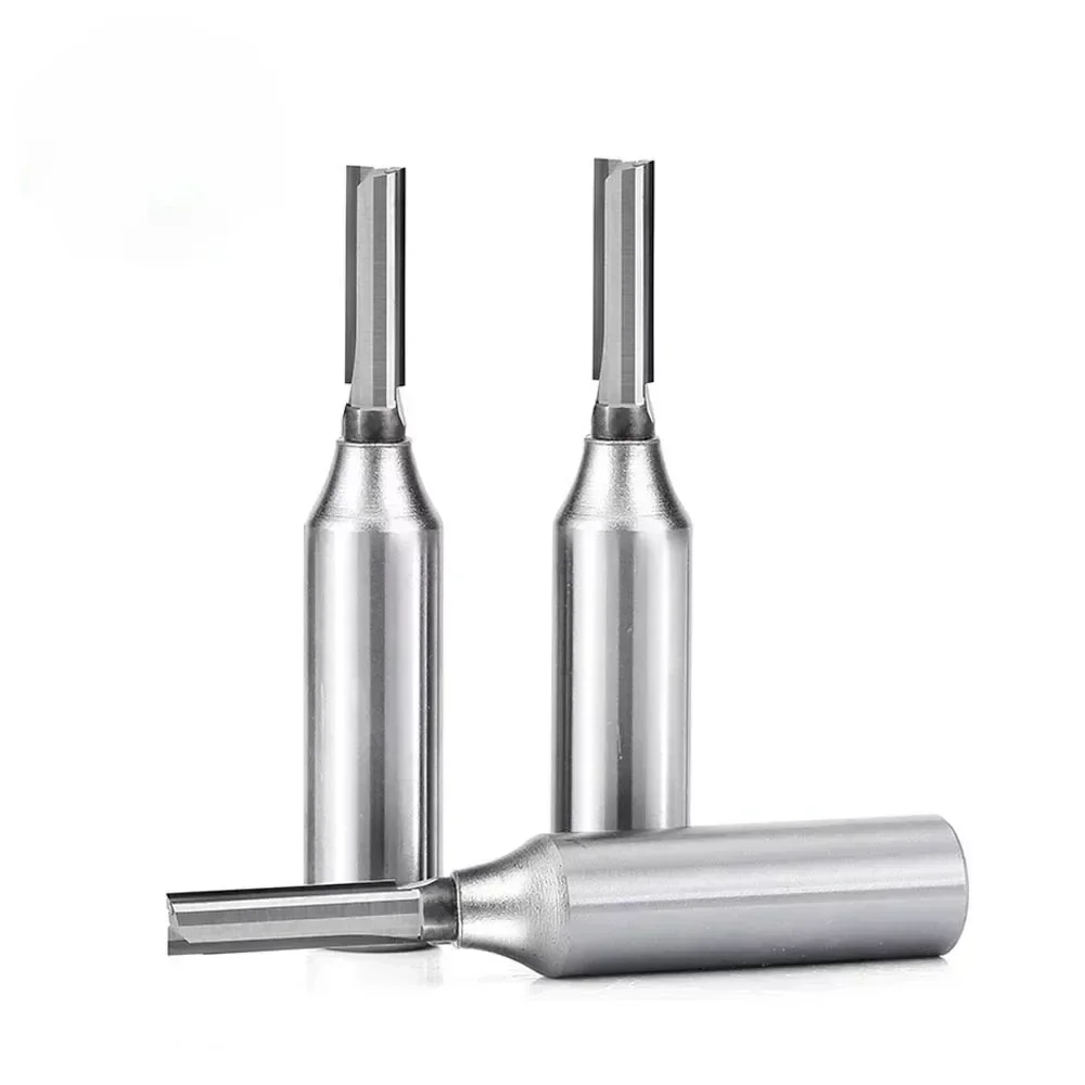 Diamond PCD Straight Router Bit CVD Coating Woodworking Milling Cutter Slotting Engraving Machine Tool for Wood Acrylic End Mill