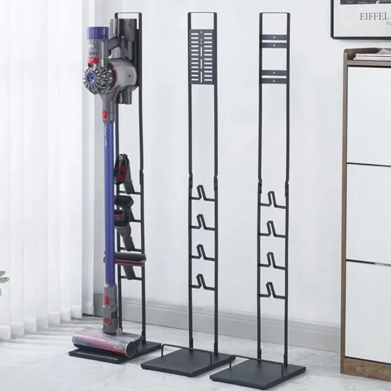 Premium No Drill Vacuum Holder -Heavy Duty Floor Mounted Stand with Stable Structure & Vertical Storage for Multiple Accessories