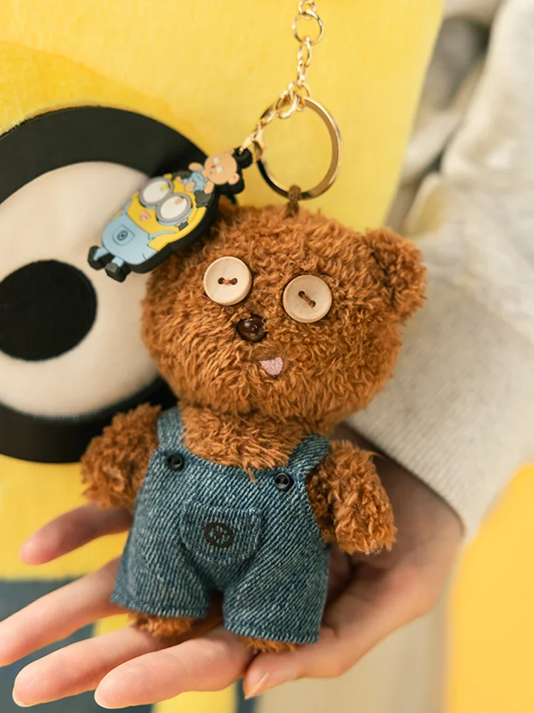 Miniso Minion Strap Pants TIM Bear Keychain Pendant Accessories Children\'s Fun Anime Fashion Cute Bag Kawaii Anime Girl