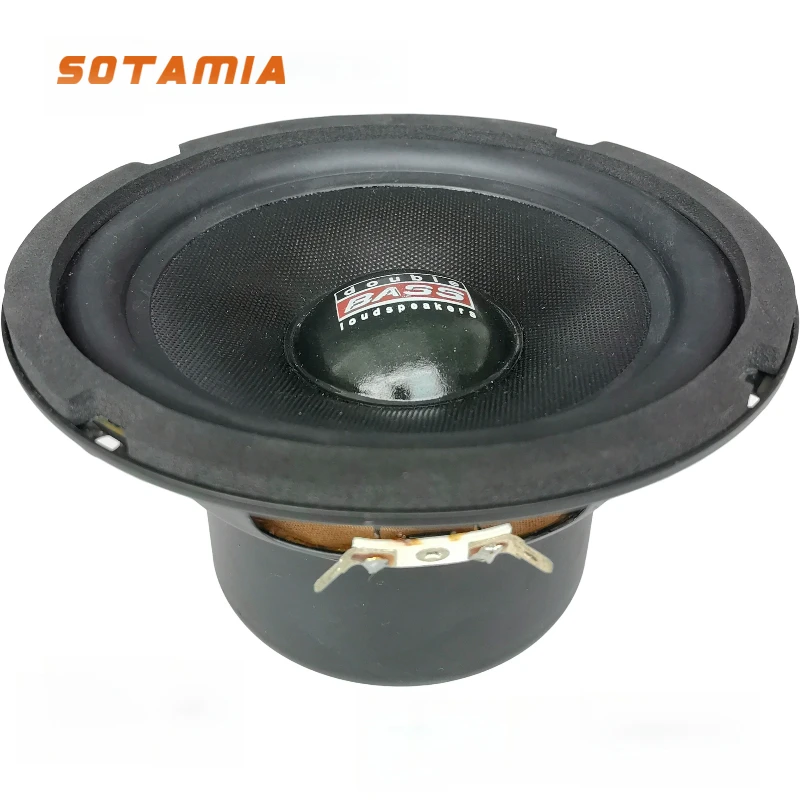 

SOTAMIA 1Pcs 6.5 Inch Subwoofer 8 Ohm 50W Baked Black Basin Low Frequency Speaker Desktop Bookshelf Speaker for YD166-722X-S