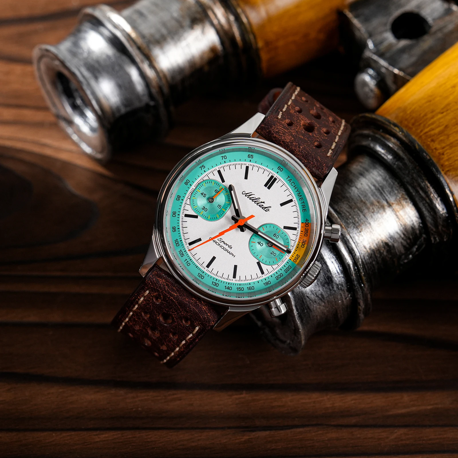 MILITADO ML23 Quartz Watch Miyota 6S21 Sweep Chronograph Stainless