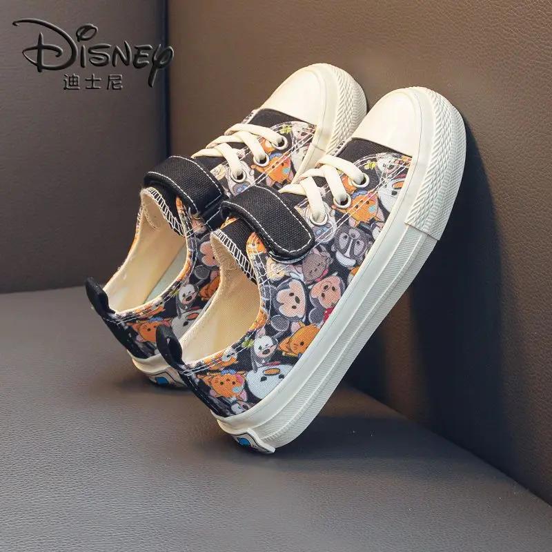 Sapato infantil Mickey Mouse, desenho animado de meninos e meninas, Minnie, casual, sapato Joker Board, novo, primavera, outono, 2022