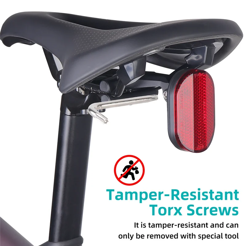 A79E-For Airtag Protective Bracket Anti-Theft Reflective Taillight  Mounting System For Bicycle Scooter Night Lights