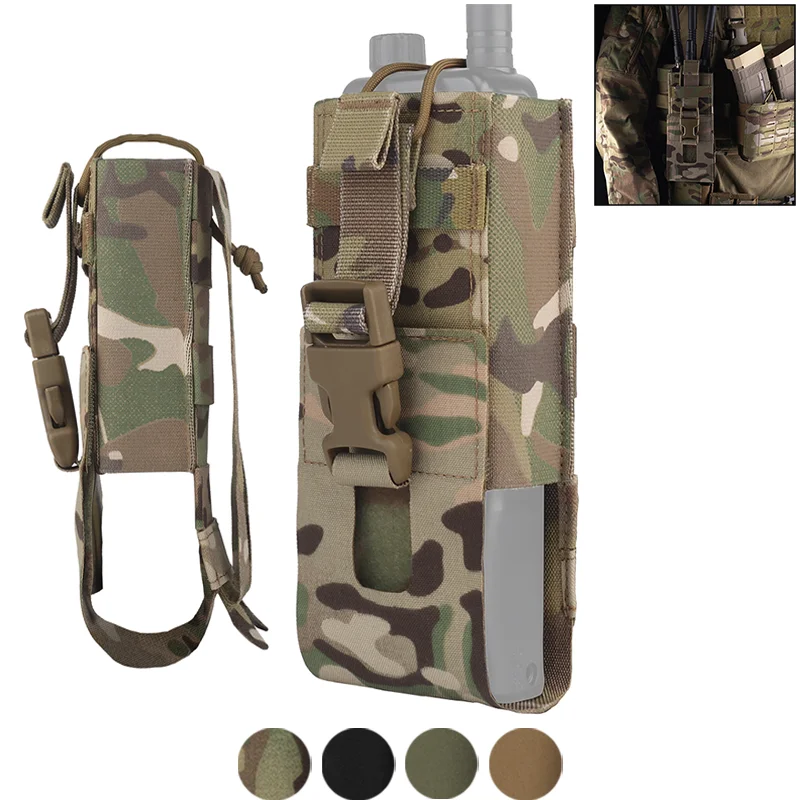 

Adjustable Camouflage Radio Pouch Lightweight MOLLE Panel for Outdoor Airsoft Communication Gear Accessories