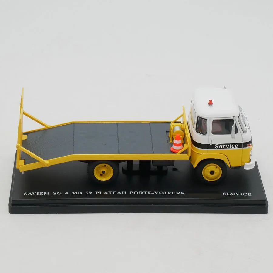 1:43 Scale Diecast Alloy Saviem SG Trailer Rescue Service Vehicle Toys Cars Model Classic Adult Gift Collection Souvenir Display