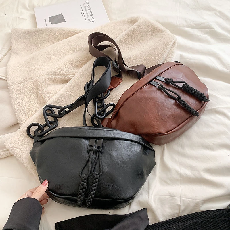 Luxury Female Belt Bags Fashion Leather Fanny pack High quality Designer Shoulder Crossbody Chest Bags Handbags Ladies Waist Bag