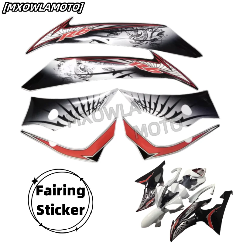 For YZF100 R1 YZF600 R6 2009  Motorcycle Accessories Fairing Sticker Whole Car Sticker Kit