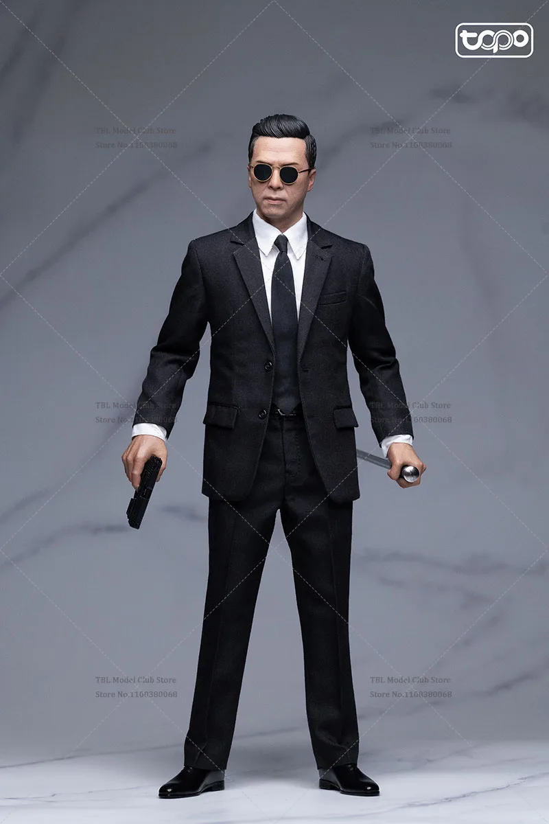 FAI DA TE TOPO STUDIO TP024 1/6 Asiatico Maschio Camicia Bianca Slim Fit Pantalone Completo di Base Set misura 12 "Jay Chou Donnie Yen Action Figure corpo