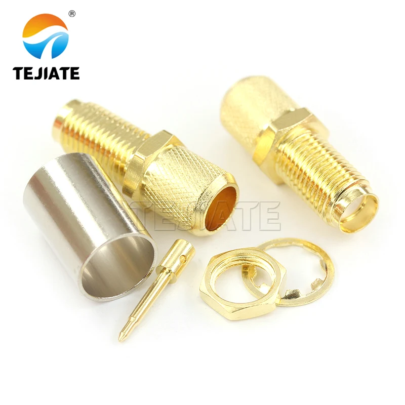 Conector coaxial RF de alta calidad, junta de compresión, rosca interna, agujero de pin, piezas/KY/SMA-J/3/5/7 SMA, 1 JW-1.5