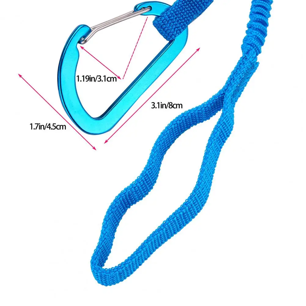 Kayaking Safety Gear 2/4pcs Kayak Paddle Leash Set Elastic Bungee Strap Lanyard Rope for Boating Fishing Rod Holder Rafting