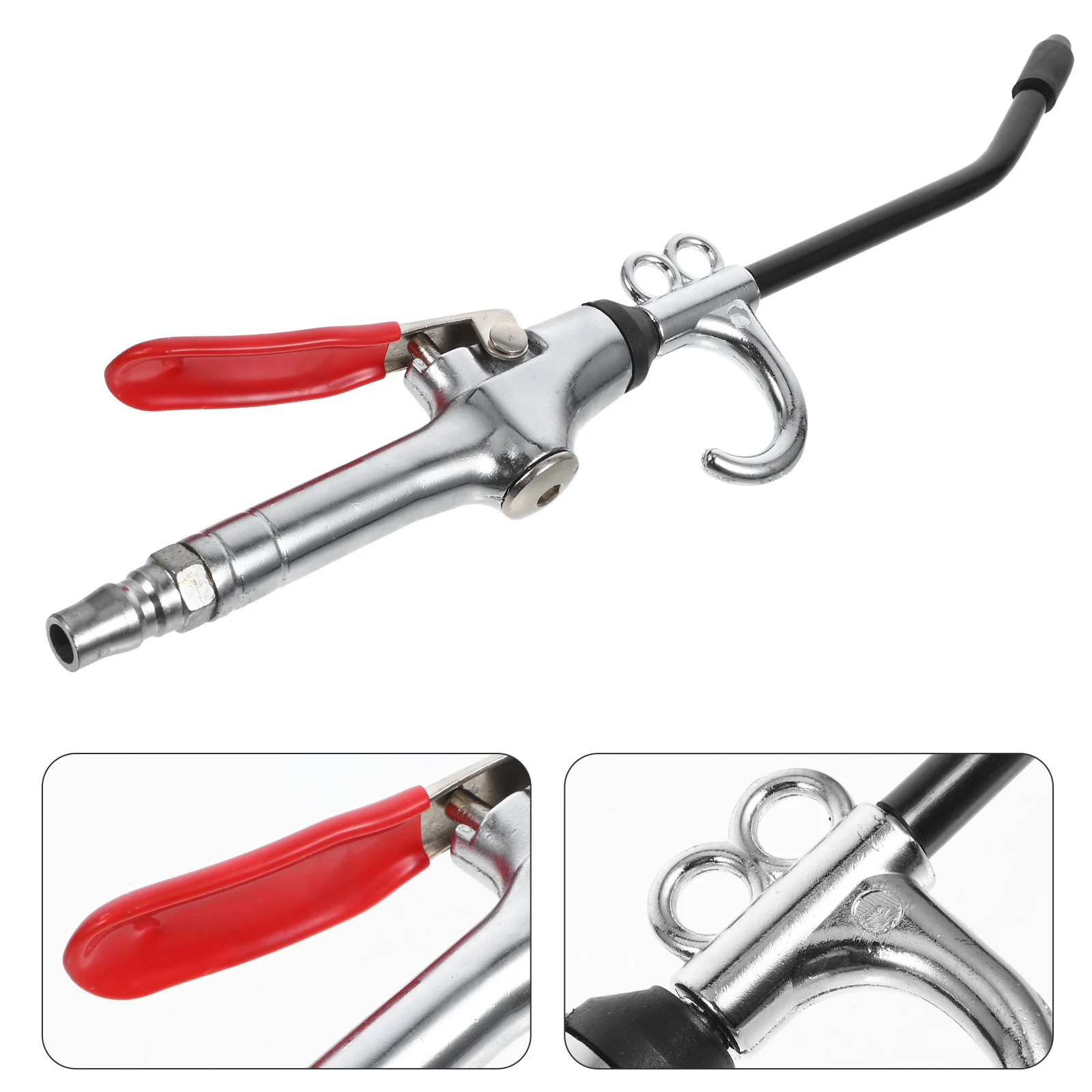 

Air Compressor Tool Durable Aluminum Alloy High-Pressure Blower Nozzle Air Blower Hose Attachment for Car Detailing Dust Removal