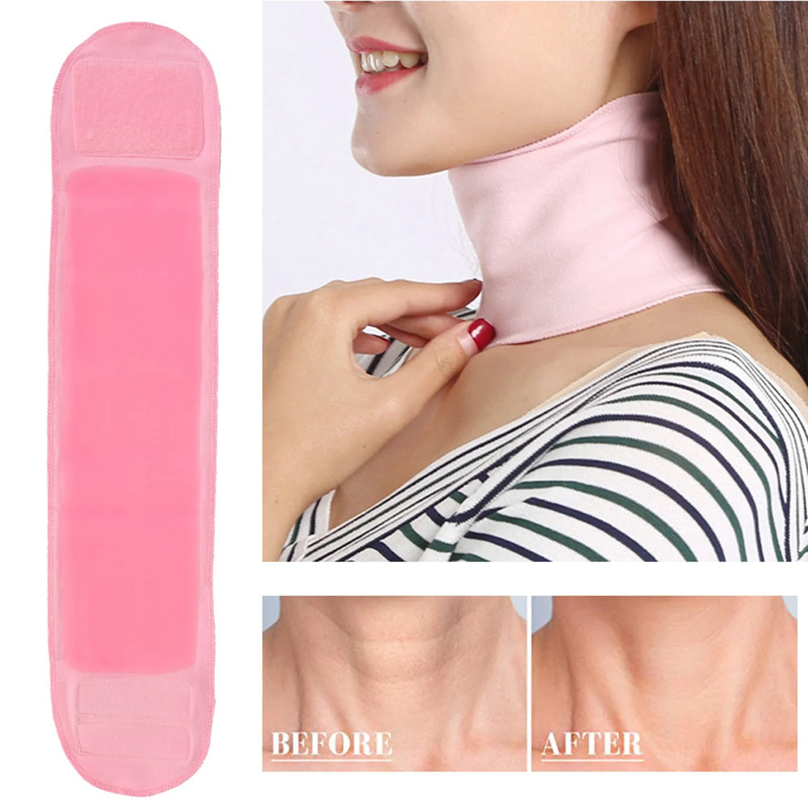 Neck Care Wraps Reuseable Neck Mask Reuseable Gel Neck Mask Wraps Anti Aging Anti Wrinkle Moistening Women Skin Care