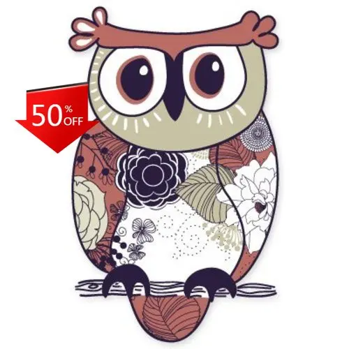 

Owl Retro Motor Home Truck Bumper Laptop Waterproof Vinyl Decal Gift Vintage Cute Aesthetic Funny Unique