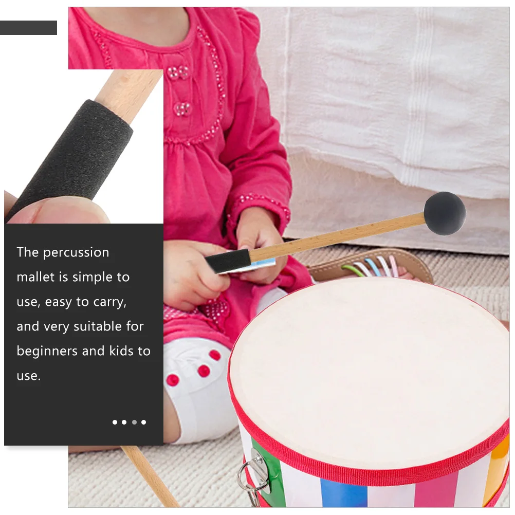 

1 Pair Portable Drum Mallet For Kids Beginners Practice Use Durable Tongue Drum Stick Percussion Instrument Accessories Musical