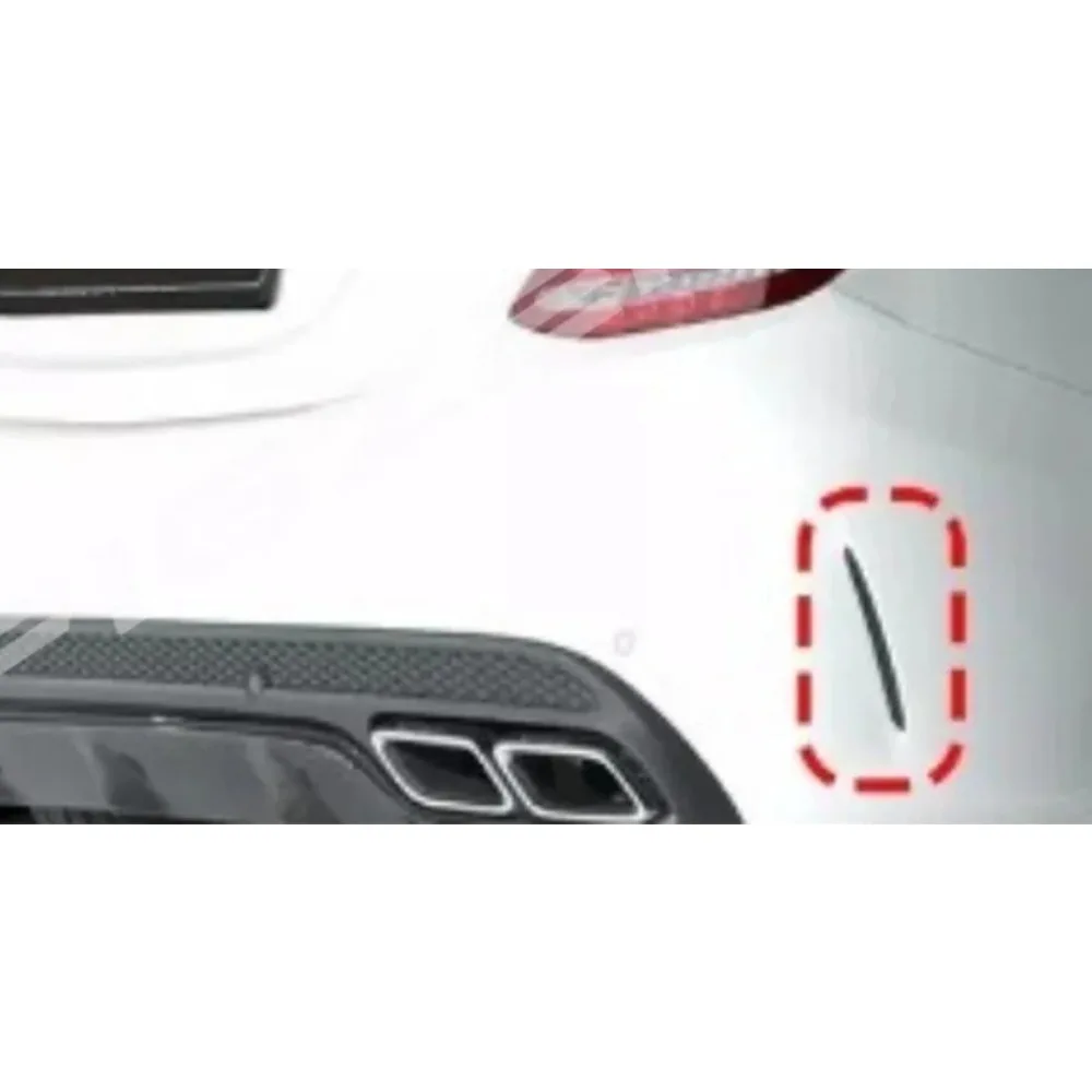 2058850053 2058850153 Rear Left Right Bumper Honeycomb Mesh Grille Cover Decorative for Mercedes Benz C AMG Class W205 2013-2021