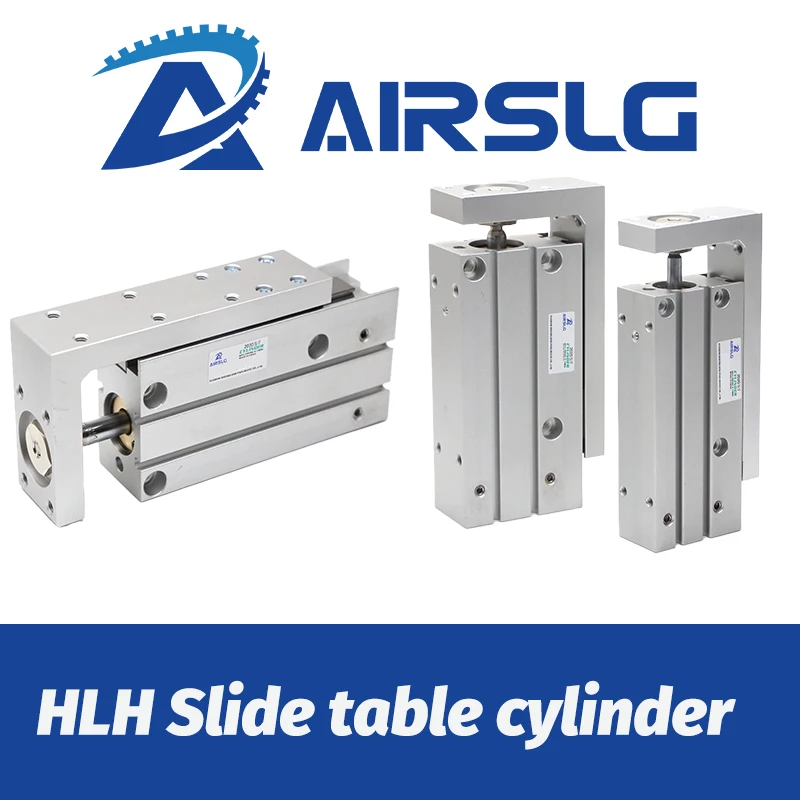 HLH Rail Cylinder HLH6 HLH10 HLH16 HLH20 HLH series side rail precision sliding table cylinder HLH16X10S HLH20X20S HLH10X30S