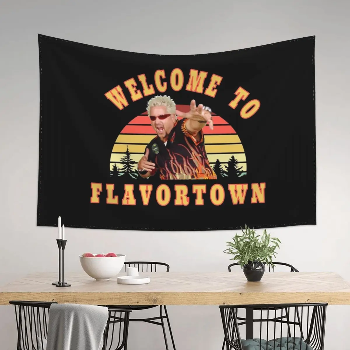 

New Guy Fieri Fans Flavortown Tapestry Bedroom Decoration Wall Deco Living Room Decoration Tapestry