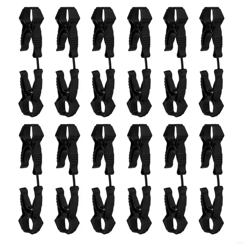 

P9FB 12Pcs Camping Multifunctional Gloves Clip Hanging Safety Gloves Holder Plastic Working Gloves Clip Work Clamp Safety Work