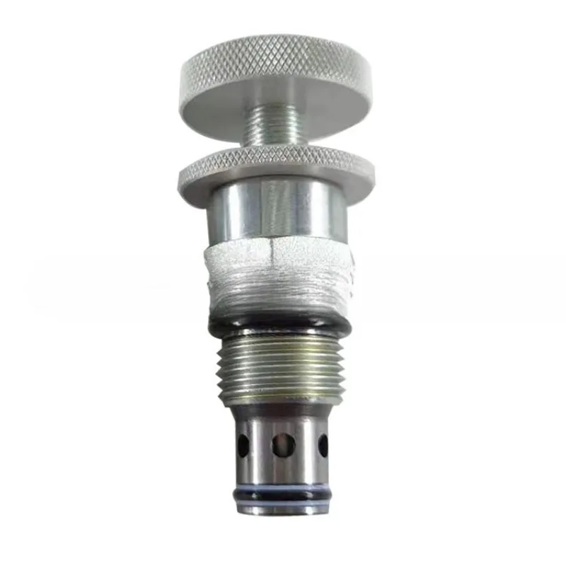 Hydraulic throttle valve, speed control valve, manual adjustable NV-10 threaded cartridge