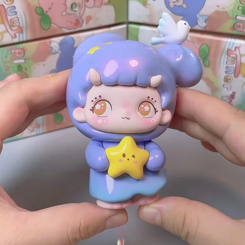 حقيقي Wiwi سلسلة العالم الداخلي صندوق أعمى صغير دمية لطيف لعبة عصرية هدية تزيين المنزل لفتاة صندوق غامض الشكل القابل للجمع