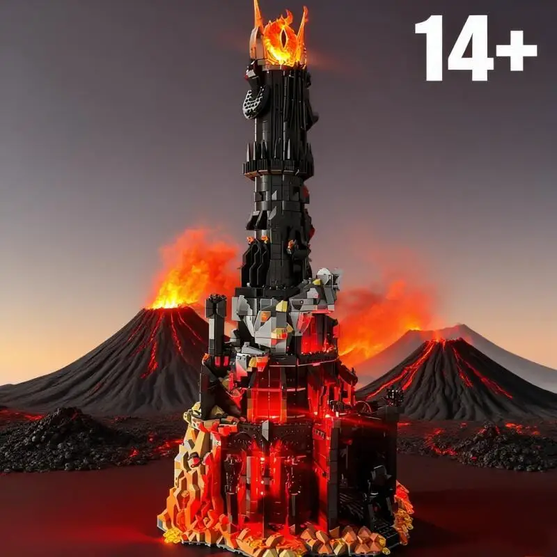 Nouveau 5471 pièces 2024 nouveau 10333 tour noire modèle sombre blocs de construction Kit briques créatif MOC jouet pour garçons adultes cadeaux d'anniversaire