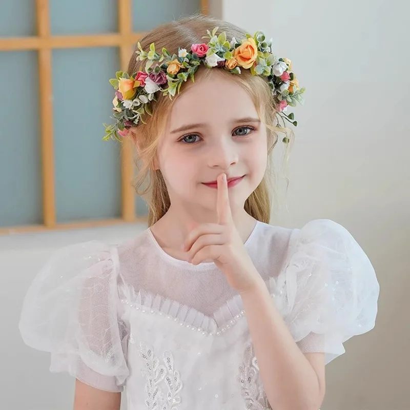 

Floral Leaf Hair Wreath - Boho Style Headpiece for Brides, Maternity Photos &Bohemian Wedding Decor.niñas hair accessories girls