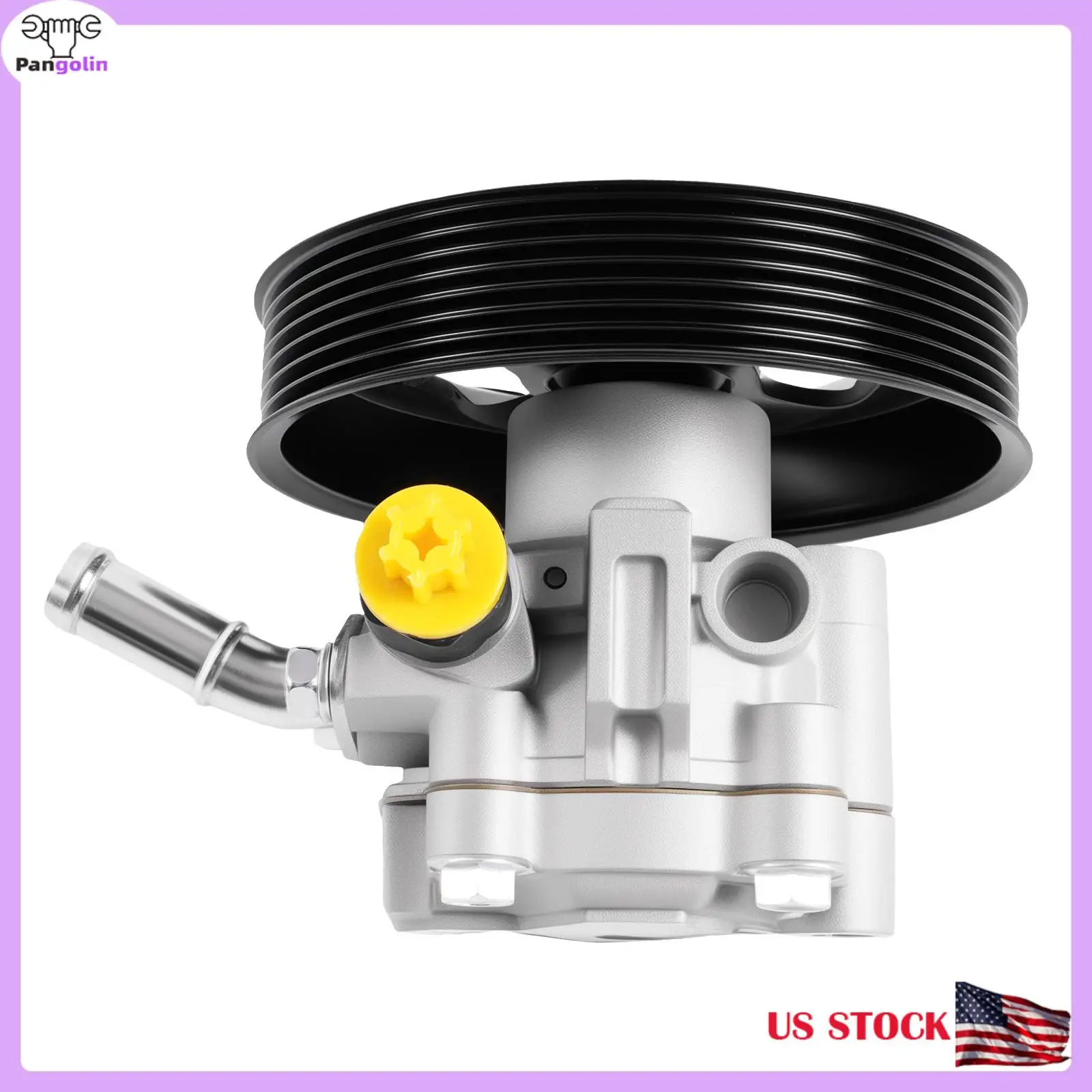 Power Steering Pump with Pulley For Nissan Pathfinder Titan Armada Infiniti QX56 V8 5.6L 49110-ZV00A 49110ZV00A 21-494 990-1143