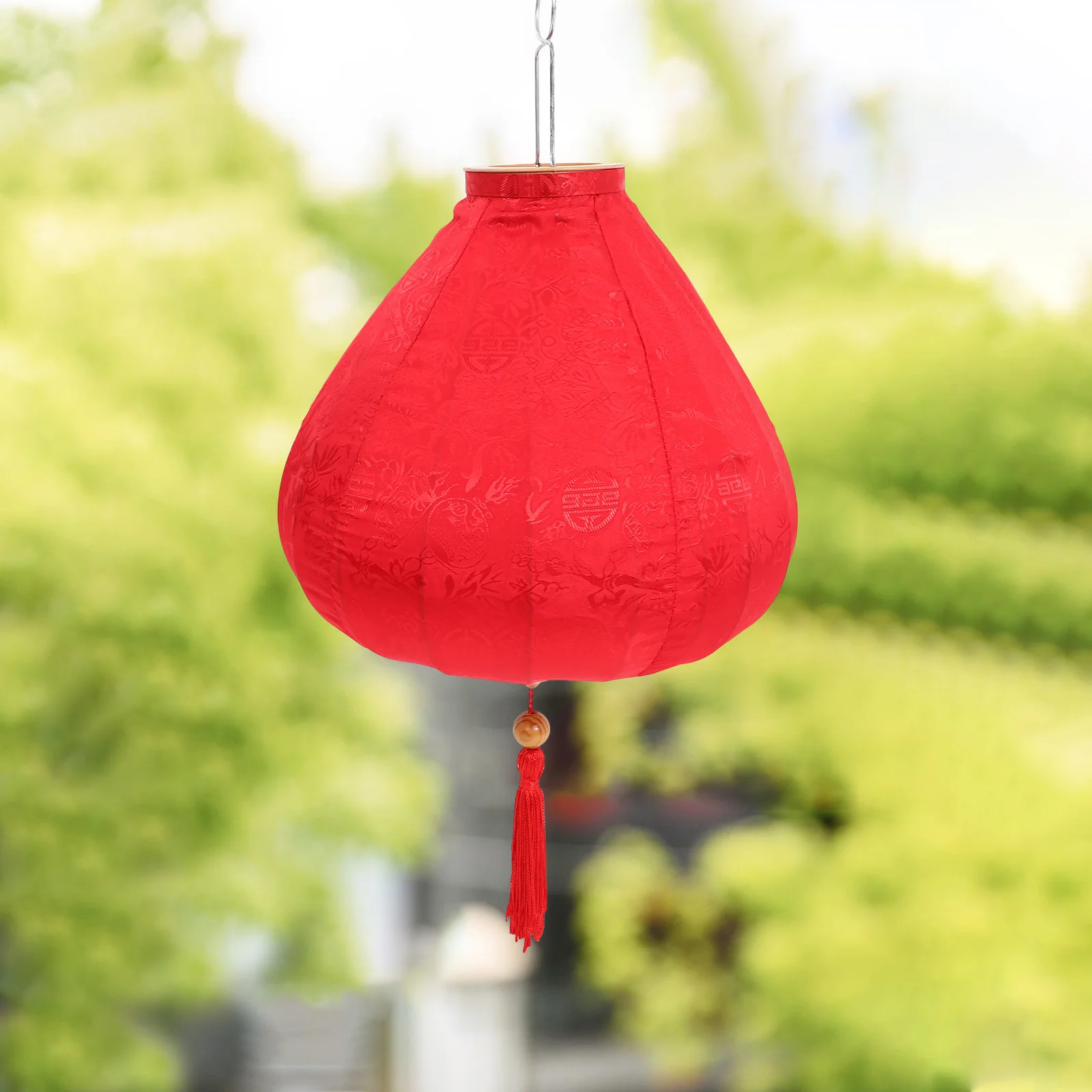 

Vintage Outdoor Hanging Cloth Lantern Decorative Festival Celebration Lantern Decor for Garden Patio Party