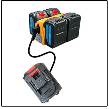 18V/21V Power Tool B*attery Converter With 2/4/6 Slots For Mak*ita Lithium B*attery P*ower Tools Accessories