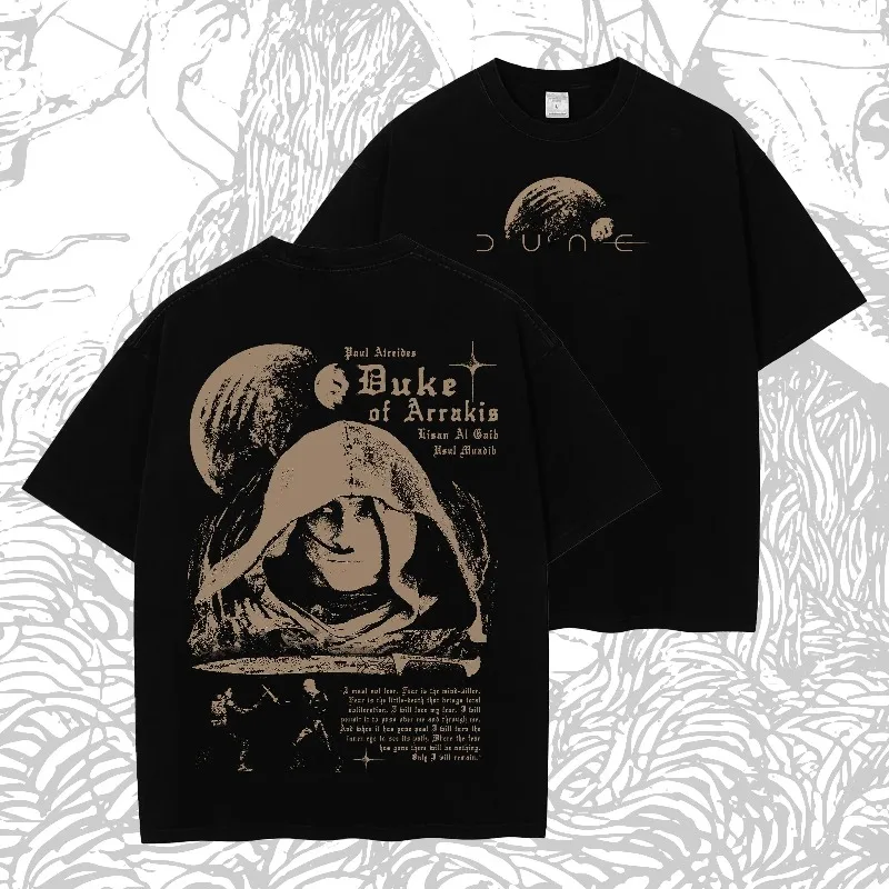 Dune Sci Fi Horror - Men's T-shirt Summer New Retro Harajuku Style Suitable T-shirt