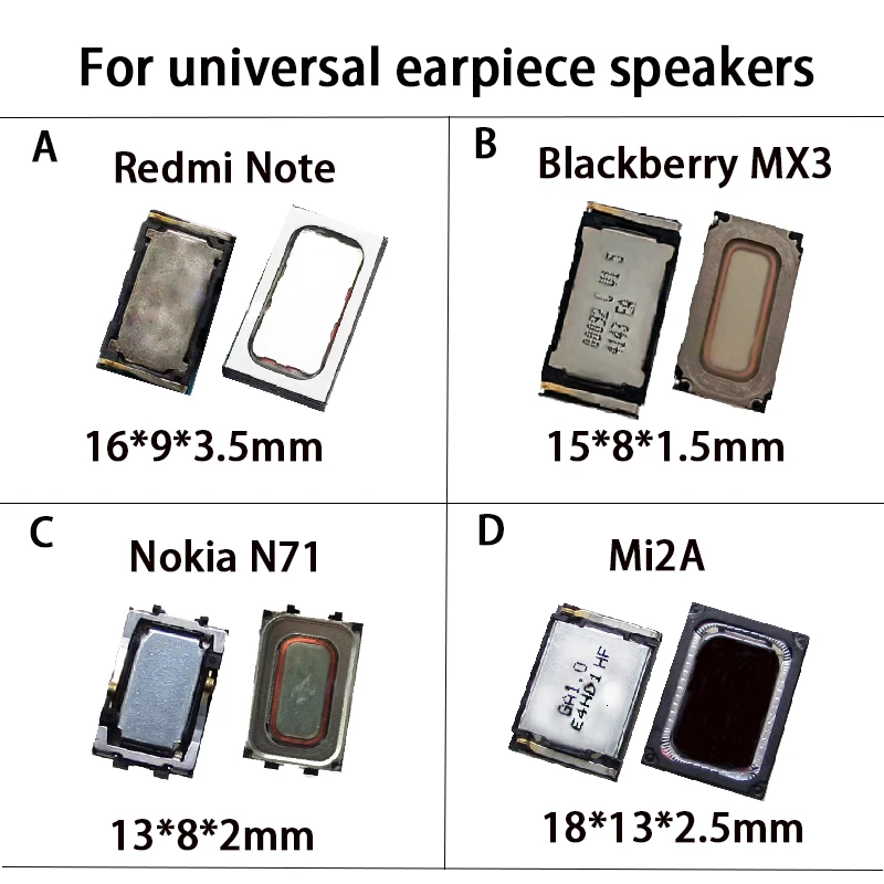 Yuxi 1 stück für redmi note blackberry mx3 nokia n71 mi2a universelle kopfhörer lautsprecher reparatur teile