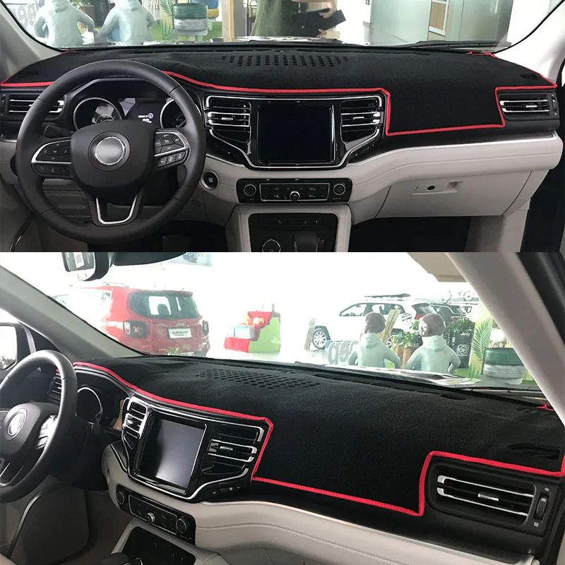 For Jeep Grand Commander Chrysler XK 2018-2021 Accessories Dashboard Cover Instrument Panel Dash Mat Dashmat Protective Pad
