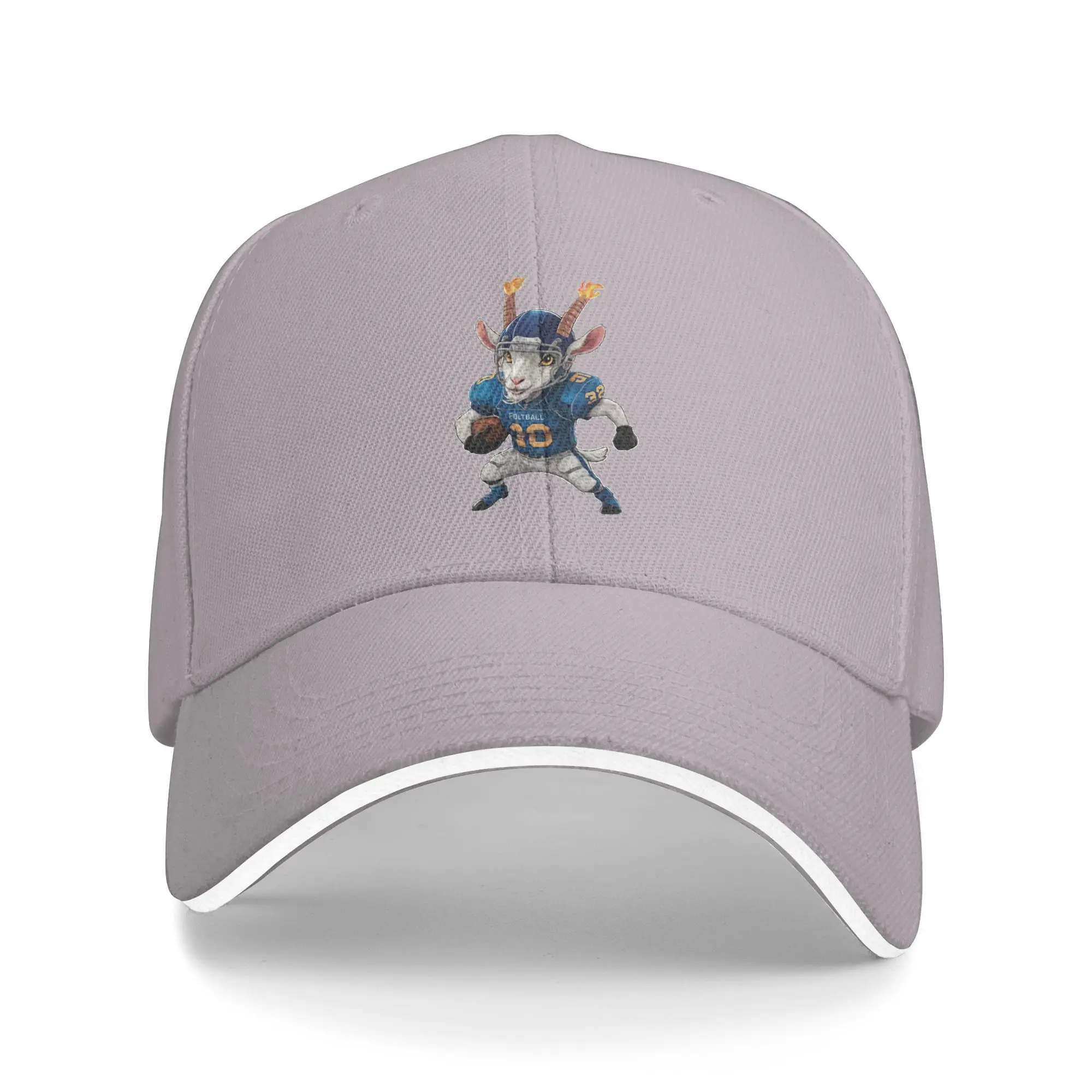 Hot Sale Football Fantasy Goat - Goat Design Baseball Cap  Classic Trucker Cap  Office Casual Trucker Cap