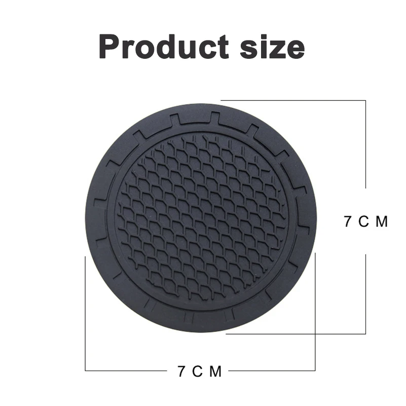 2Pcs Car Coaster PVC Cars Water Cup Mat Anti Slip Pad Accessories For Mercedes Benz AMG W204 W205 W203 W211 W212 W213 W201 W210