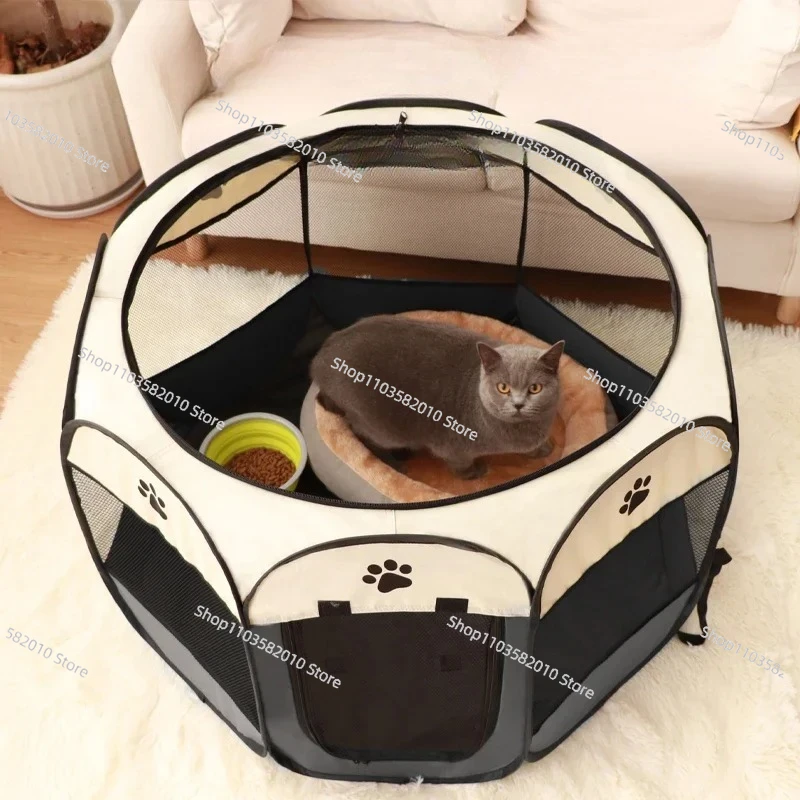 Cat & Dog Whelping Box Closed Foldable Tent, Pregnancy Birthing Nest & Postpartum Confinement Supplies for Pets